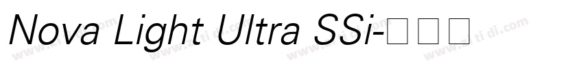 Nova Light Ultra SSi字体转换
